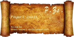 Peyerl Zsolt névjegykártya